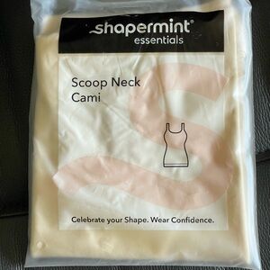 Essentials Cream Scoop Neck Cami